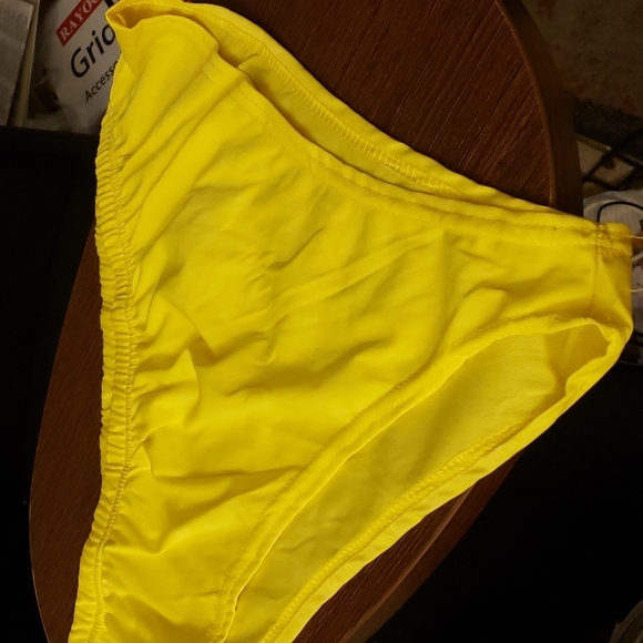 Allasfun Sexy Fishnet Mesh One Shoulder Midi Dress in Yellow  Size L - Picture 6 of 8